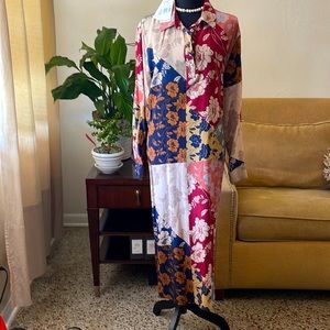 Johnny Was maxi dress multi terra color NWT